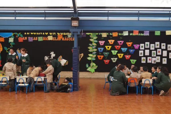 Visita de las estudiantes de Educación de párvulos de la Universidad Católica de Temuco